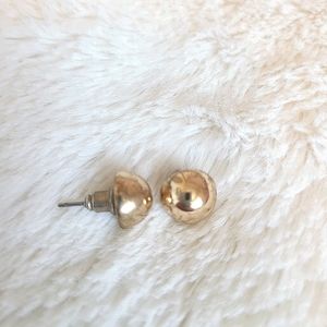 Gold coloured Ball-stud earrings